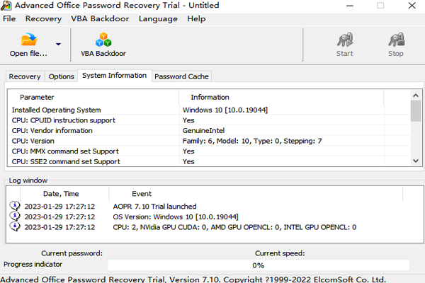 Advanced Office Password Recoveryͼ2